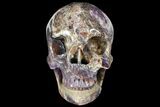 Huge, Carved and Polished Amethyst Skull #111225-2